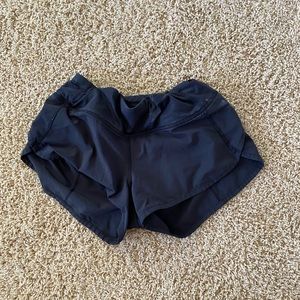 LULULEMON SPEED UP SHORT BLACK 2.5